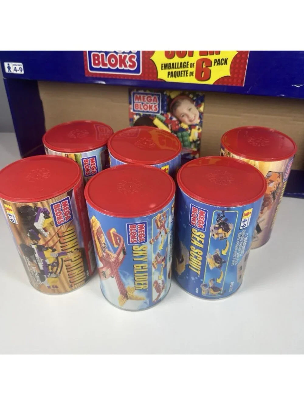 Vintage Mega Bloks Super 6 Pack Sets 1990’s All Sets Brand New